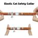 Personalized Light Brown Cat Collar - Engraved with Name & Phone Number Elastic Design with Bell | International Shipping Available - Buy Online on GoSupps.com