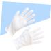 Anneome 12 Pairs Moisturizing Dry Hands Warm Food Handling Glove Hair Coloring Chemical Stretchable Lining Glove Safety White S:21X8cm White - Buy Online on GoSupps.com