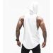Muscle Killer 3-Pack Men's Workout Hooded Tank Tops - Sleeveless Gym Hoodies - Black/Gray/White - Size Medium - Buy Online on GoSupps.com