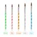 Kanoson 5-Piece Acrylic Nail Art Brush Set | UV Gel & Acrylic Powder Brushes for Stunning Nail Designs - Buy Online on GoSupps.com