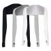 GLAITC 3 Pairs Sun Protection Arm Sleeves Shrug Anti-UV M Black