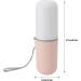Travel Toothbrush Cup Case Minimalist Plastic Holder for Business Trips | White & Pink - Buy Online on GoSupps.com