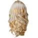 TIREOW Wig Ladies Blonde Wavy Curly Long Heat Resistant Fiber Costume Party Wigs for Women