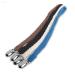 Exquileg 4 pieces pacifier band baby unisex pacifier chain clips cotton pacifier strap with stainless steel clamps for newborns (LA03)