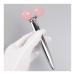 3D Multi-Flour Rose Quartz Face Roller Stainless Steel Handle Massager Jade Lift and Firming Massage Body Back Arm(Light red)