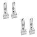 Uonlytech 4 pieces of cleaning stainless steel tiled tools industrial floor scraps Color scraper remover glass wall scrapet remover cosmetics stainless steel blade 13.5x4.5cm x2PCs