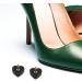 CALLARON High Heel Tips Replacement | 5 Pairs Heart Shaped Shoe Caps - Durable Protectors for Heels - Black - Buy Online on GoSupps.com