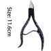 OUSIKA Nail Clippers Black Toenail Ingrown Nail Art Cuticle Nipper Clipper Edge Cutter Manicure Scissor Plier Tool Pedicure Dead Skin Remover Nails Schwarz - Buy Online on GoSupps.com
