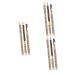 Balacoo 6 Pcs Waterproof Eyeliner Makeup Eyebrow Pencils White Eyebrow Pencil Brush Miss Eyebrow Brush Major 1 count (Pack of 1) As Shownx3pcs
