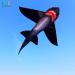 HENGDA Shark Kite - Easy to Assemble and Fly | for Kids and Adults | Beach, Park, Yard | 49x53in Black - Buy Online on GoSupps.com