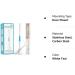 Handisure Award Winning Automatic Child Door Finger Guards Door Locks & Window Guards Hinge & Lock Side Safety Baby Door Stopper Easy to Install (White Teal 1 Count(Pack of 1)) 1 Count (Pack of 1) White Teal - Buy Online on GoSupps.com