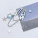 hgnxa Star Chain Pendent Hair Clip Hairpin with Pentastar Decoration Colorful Hair Barrette for Girls Style Ornaments Blue - Buy Online on GoSupps.com