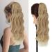 Pference Extensions long wrapped hair part ponytail with clip art hair blond hair hair extension for women afro braid hair part ponytail approx. 60cm 16/613 075e 60cm blond