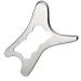 Stainless steel Gua Shastainless Steel Gua Sha 5.9 x 3.2 inch muscle scraping tool for relieving fatigue and pain body gua Sha tool with handle for back legs arms neck shoulder 2