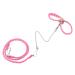 Adjustable Hamster Harness and Leash Colorful Chest Strap Tether for Outdoor Travel Pink Harnesses Collars & Leashes