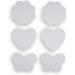 Plastic Canvas Variety Pack - Circle, Square, Heart, Star, Flower & Butterfly - 12 Pieces - 2.25 to 4.25 inches - Buy Online on GoSupps.com