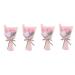 Amosfun 4pcs Simulation Carnation Mother Decorate Wedding Pinkx4pcs 25X14.5CMx4pcs