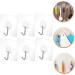 Generic 6pcs Transparent Sticky Hook Over The Door Hook Kitchen Hook Wall Mount Stainless Steel Wall-Mounted - Buy Online on GoSupps.com