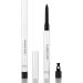 Rumi Cosmetiques LushLine+ Waterproof Eyeliner Pencil For Mature Ladies - Smudge Proof, Long-Lasting, Non Toxic, Soft Glide with Hidden Sharpener - Safe For Sensitive Eyes (Natural Black)
