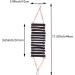 Yiflin 13-Step Natural Wooden Bird Ladder Bridge - 17-Inch Wood Bridge - Buy Online on GoSupps.com