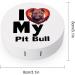 I Love My Pit Bull Contact Lens Case | Cute Portable Lens Kit with Mirror for Travel - Perfect Gift - Buy Online on GoSupps.com