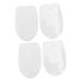 Beaupretty 2 Pairs Silicone Heightening Insole Invisible Shoe Half Height Increase Insole Height Increase Half Pads Massage Heighten Insole Boots Internal Heightening Transparent 8.5X5.5CM