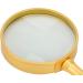 75mm Magnifying Glass Classic Gold Ergonomic Handheld 6X Optical Full Metal Reading Magnifying Glass for Elder Microscope - Buy Online on GoSupps.com