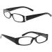 5 Pack Spring Hinge Rectangular Reading Glasses 2.5x - Fashion Quality Readers for Men and Women - Buy Online on GoSupps.com