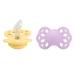 BIBS Infinity Anatomical Schnuller 2-pack BPA-free jaw-friendly form.Silicone made in Denmark size 1 (0-6 months) pale butter / violet sky 0-6 months (2-pack) Pale butter / violet sky