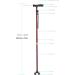 Cane Elderly Walking Stick Anti-Slip Multi-Function Telessquat Four Feet Stable Walking Stick - Buy Online on GoSupps.com