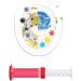 Toilet Gel Stamp Flower Fragrance Bathroom Deodorizer Bowl Cleaner Toilet Wand Stops Limescales and Stains with Air Freshening Deodorizing Clean Red - Buy Online on GoSupps.com