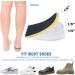 Height Increase Insole Heel Lift Inserts | USA Technology 2022 | Heel Pads for Leg Length Discrepancies and Achilles Tendonitis | Women and Men | Black/Yellow (W 10-13.5 / M 8.5-12) - Buy Online on GoSupps.com
