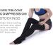 Sweltebloomz Compression stockings thigh high with open toe for Women-Medium Black - Buy Online on GoSupps.com