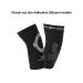 Wavewear Elbow Compression Sleeve with Kinesiology Tape - Pain Relief & Stability for Sports | Medium Black/Silver for Men & Women - Buy Online on GoSupps.com