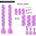 Just Another One 24inch Hair Extensions for Jumbo Braiding Colourful Pre Stretched Hair Heat Resistant Yaki Synthetic African Box Braids Crochet Twist hair for Women Girls & Unisex Purple - Buy Online on GoSupps.com