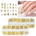 Desikixudy Star Month Gold and Silver Nail Art Metal Shell 3D Nail Decoration Studs Rhinestones Nail Art Design Charms Stone 07 - Buy Online on GoSupps.com