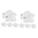 minkissy 8 Pairs Magnetic Toe Splitter Manicure Tools Nursing Clip Board Thumb Splint Valgus Correction Tool Toe Stretcher Sebs Toe Transparent Sebs Protector Orthopedic 3.6x2.2cmx2pcs Transparentx2pcs