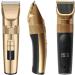 Professional Cordless Hair Trimming Clippers for Men & Children | Rechargeable Grooming Kit with LED Display - Gold - Buy Online on GoSupps.com