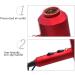 JYYBN Hair Dryer Powerful AC Motor 2000W Professional Hairdryer Negative Ionic Technology with Nozzle Extreme Blow Dryer with 3 Heat 2 Speed Settings Cool Shot Anti-frizz for Home and Salon Red - Buy Online on GoSupps.com