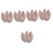 Gatuida 5 Pairs Ballet Accessories Foot Toe Covers Dancing Half Socks Beige Toe Covers Durable Toe Covers Protector Insole