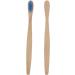 Eco-Friendly Bamboo Toothbrush - Biodegradable Soft Nylon Bristles for Dental Care | Blue Color - Buy Online on GoSupps.com