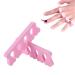 Rosa silicone heart separator nail soft foam toe separator finger spacer pedicure tool used for nail polish color (2 pieces)