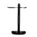 Razor and Brush Stand Stainless Steel Shaver Stand (Black)