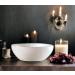 Crystal Selenite Charging Round Shape Handmade Bowl Alter Cleansing Spiritual Energy Healing Plate Charge White Dish Meditation Tumbles Creative Dish Jewelry Storage Decoration or Gift 10 cm