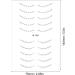 Lower Eyelash Stickers | Stick On Lower Eyelash Sticker Lash Sticker Water Transfer Ladies Lower False Eyelashes Lower Eyelash Sticker Fake Eyelashes for Girls W-1261 - Buy Online on GoSupps.com