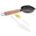 Zerodeko 1 Set Small Frying Pan Nonstick Mini Nonstick Pan Egg Pan Omelette Pan Non Stick Fry Pan Burger Frying Pan English Muffin Maker Kitchen Accessory Household Sweden Iron
