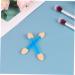 Baluue 48 Pcs Brush Eyeshadow Small Eyeshadow Brush Makeup Applicator Eye Makeup Brushes Blending Colorful - Buy Online on GoSupps.com