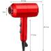 1000 Watt Hair Dryer Professional Negative Ionic Salon Blow Dryer Fast Drying Quiet Hairdryer/Black (Red) - Buy Online on GoSupps.com