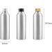 Zeoabsy 4-Pack 150ml Silver Aluminum Bottles with Gold Screw Lids - Perfect for Cosmetics Travel and Hotels - Buy Online on GoSupps.com