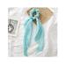 10pcs Silk Hair Scarf Scrunchies with Long Tails - Satin Bow Ponytail Holder for Women - Buy Online on GoSupps.com